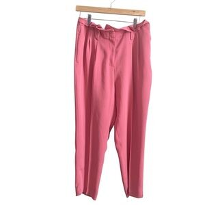 Boden Pink Paperbag High Rise Melina Tapered Trouser Pants Size US 8
